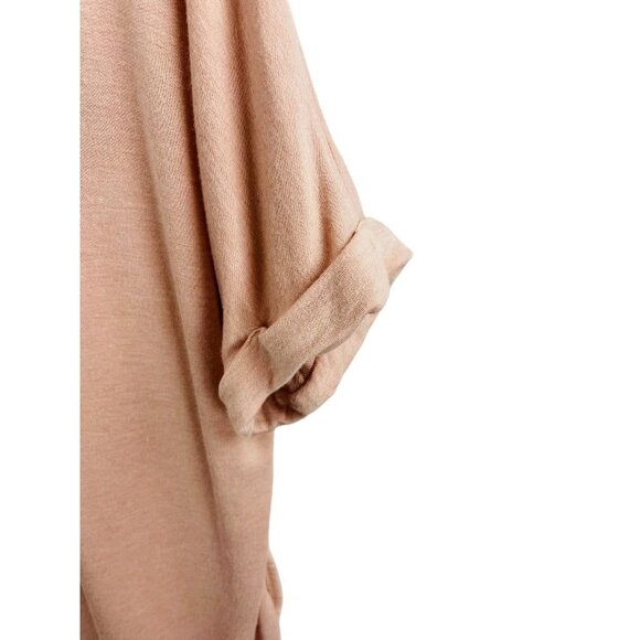 Medium Matty M Women's Pink Soft Short Sleeve Hi Lo Tshirt - Picture 6 of 16